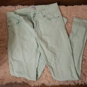 Mint Green Express Skinnies